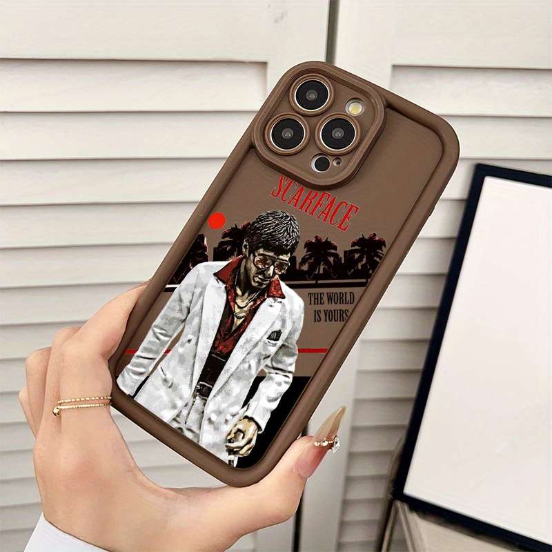 1Pc Mixed Color For iPhone 7 Plus 8 Plus Scarface Tribute Pattern Phone Case