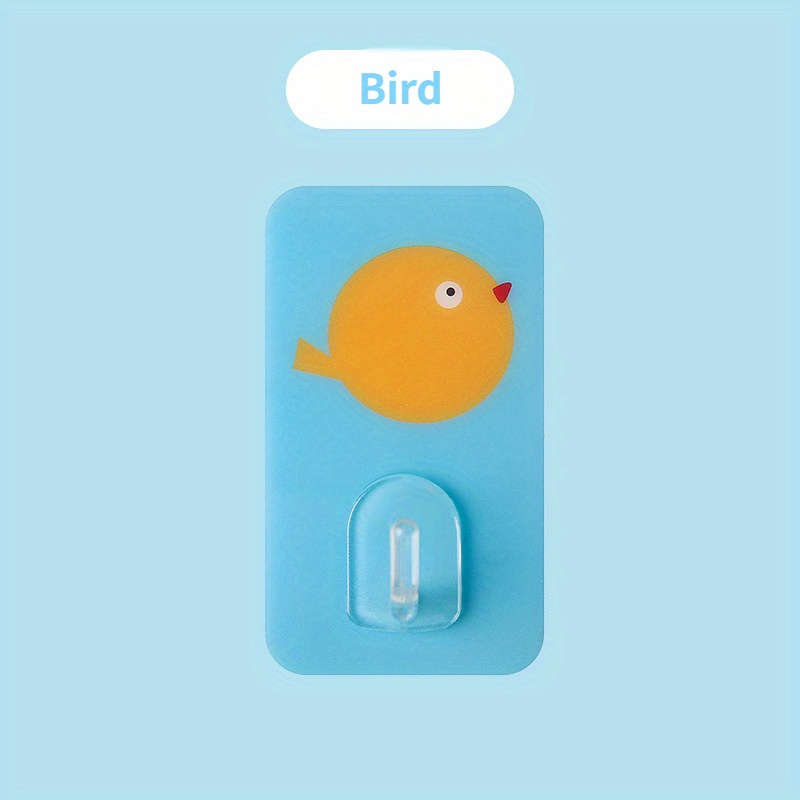 Set Of 5 Adorable Cartoon Wall Hooks That Are Adhesive And Items Random