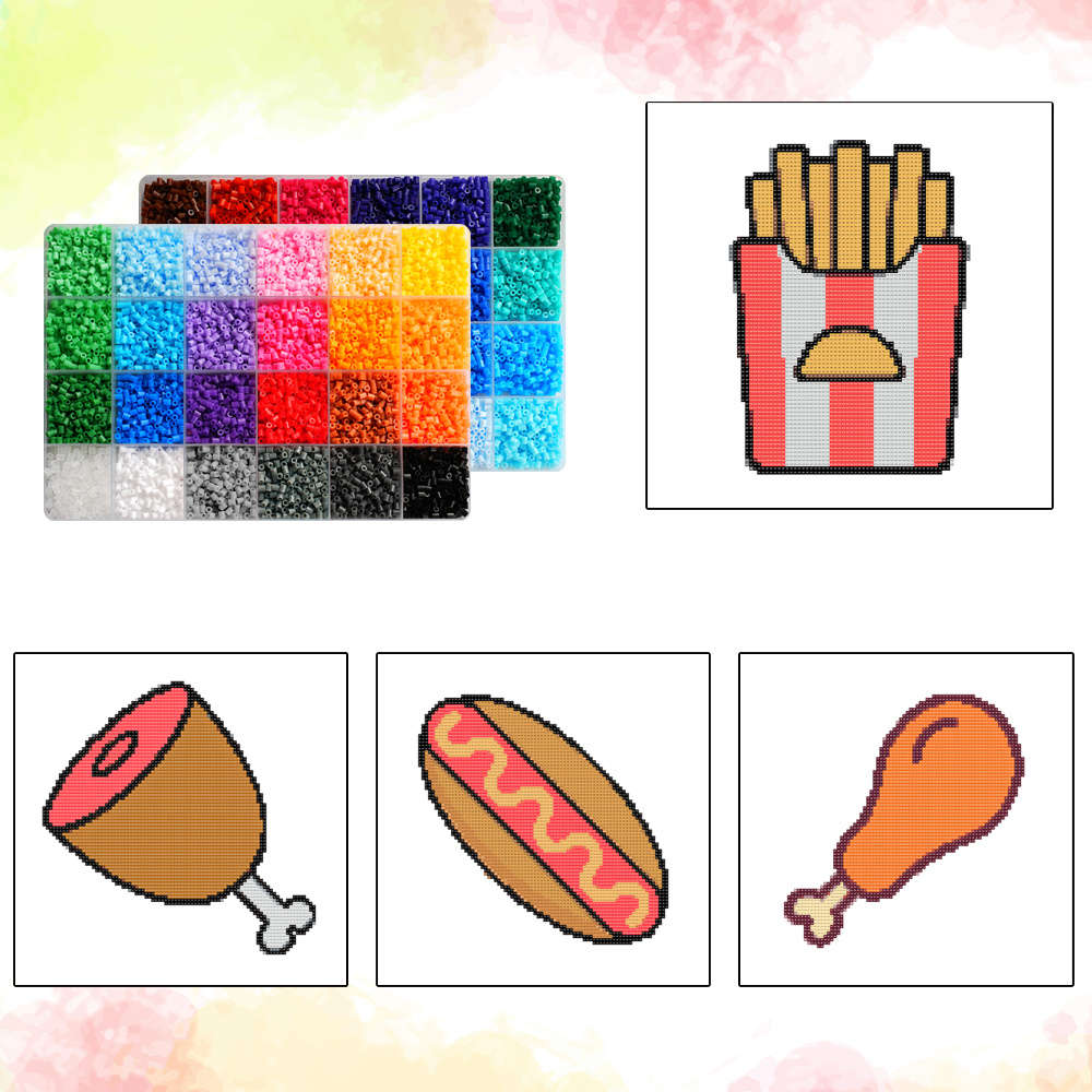 Perler Bead Set 48 Colors Box