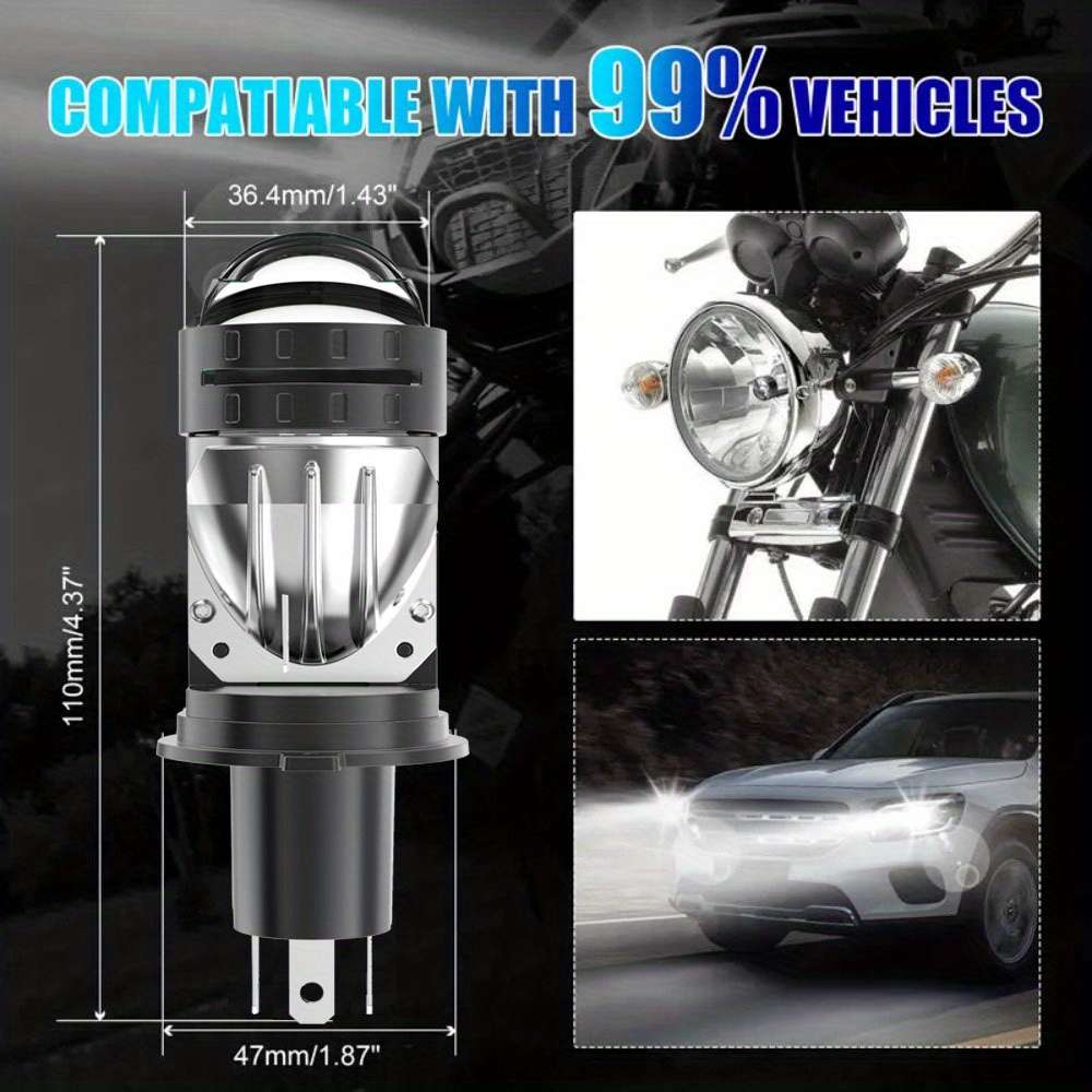 Car Lights Color 2Pcs Size H4