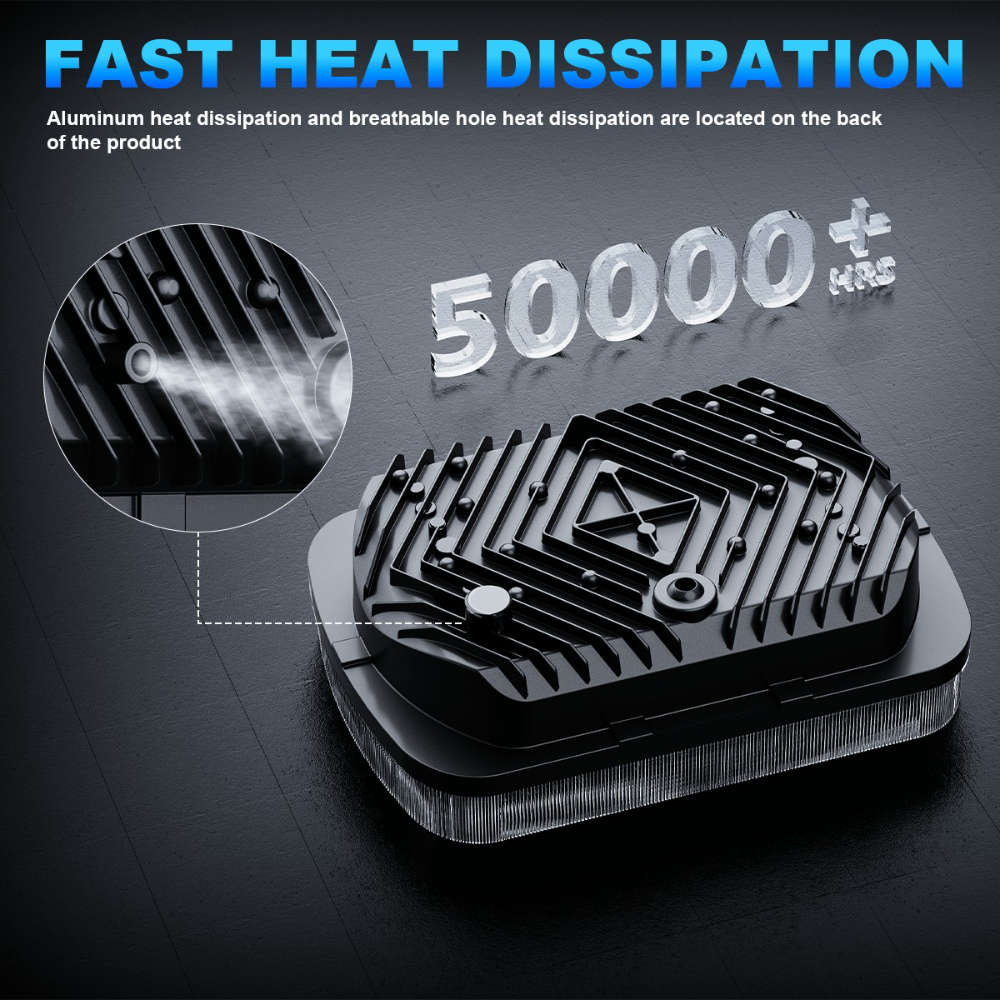 Car Lights Color 12.7X17.78 Cm Headlight 4 Beads Flame Size 2Pcs