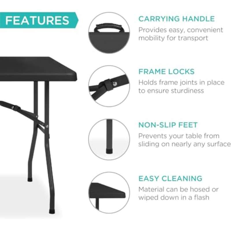 Folding Table Color Black