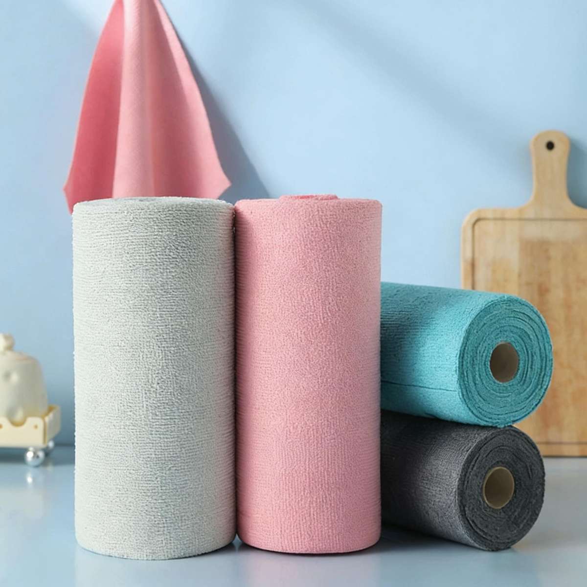 Rag Color 1 Pink  1 Gray