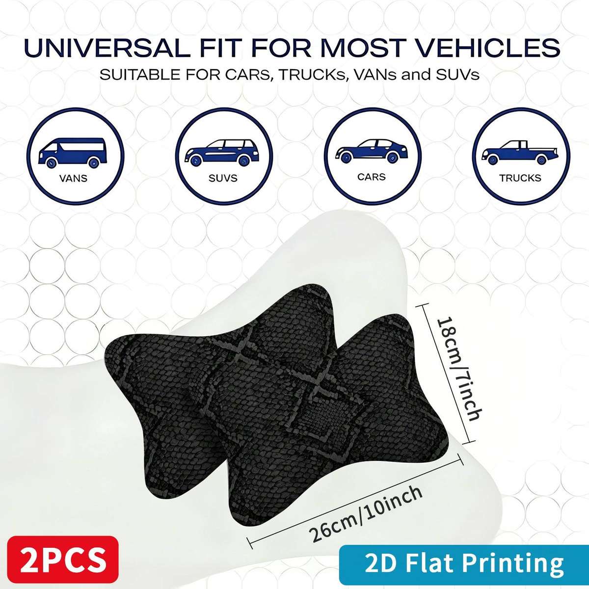 Car Seat Cushion 18*26Cm 7*10Inch Quantity 2Pcs