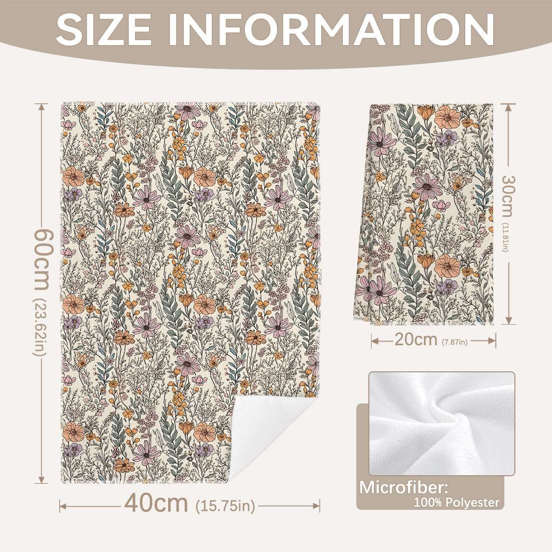 Rag Size 2Pcs 40*60Cm