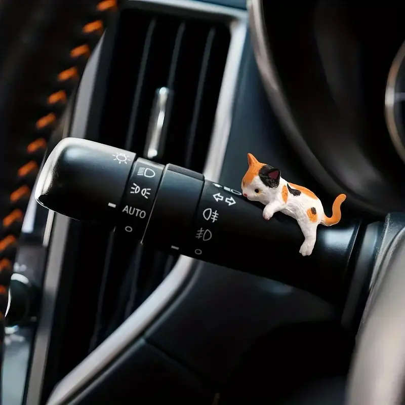 Car Interior Decor Items 5Pcs Cat Car Screen Ornaments