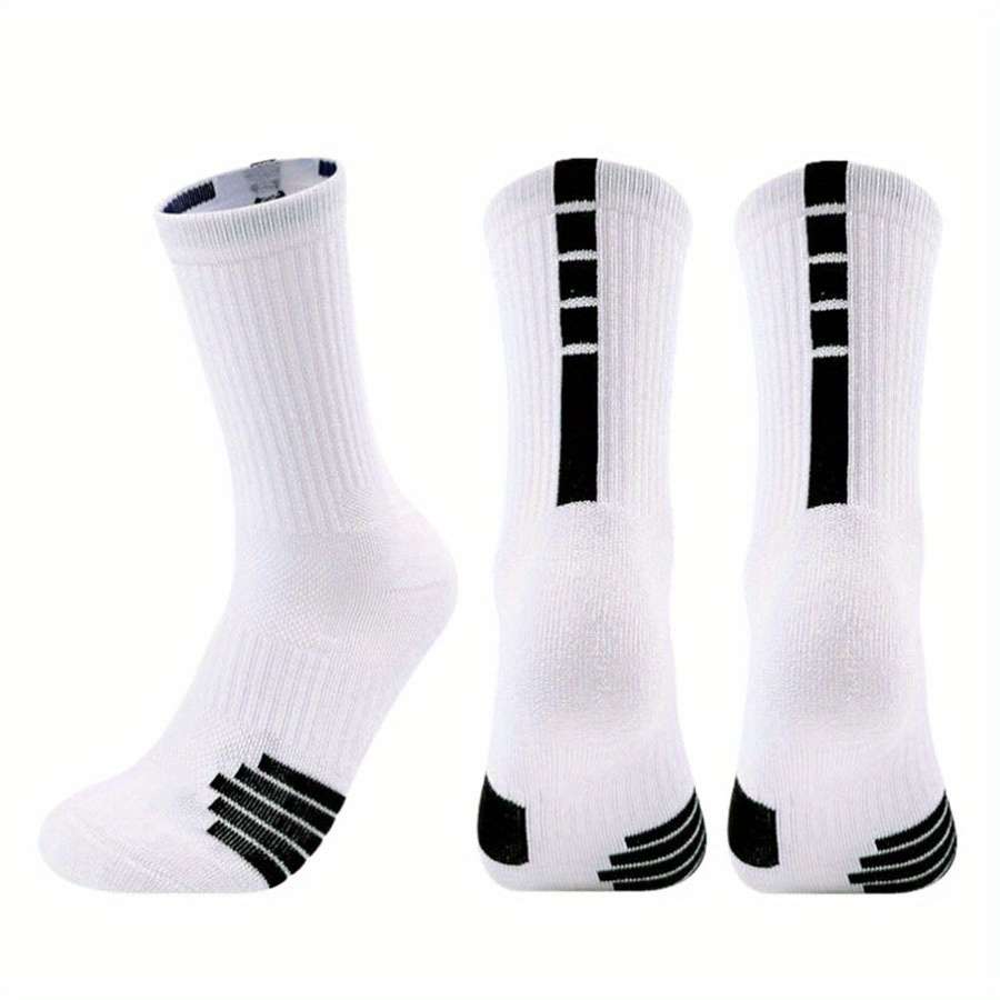 3 Pairs Random Colors One Size High Elastic Socks