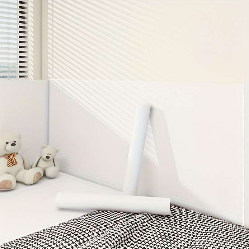 Nordic Easy Install Rolls Foam Wallpaper Stickers Self Adhesive Thick Living