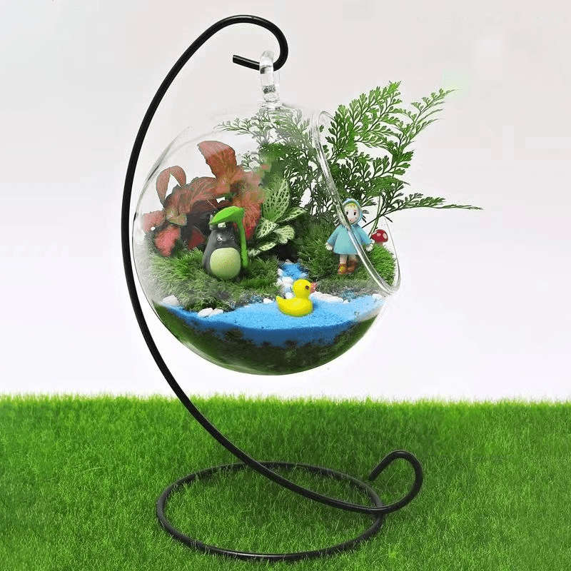 Vase Size Round Bottom Hanging Bottle 13.5*13.5Cm1M Hemp Rope
