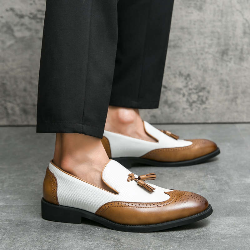 Mens Leather Shoes Color Black Sizeuk 7
