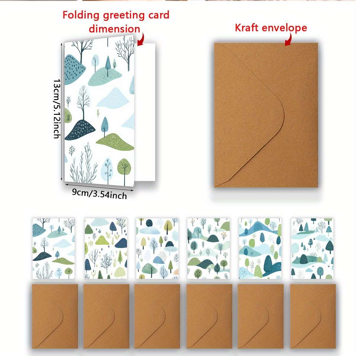 Greeting Cards Quantity 6Pcs