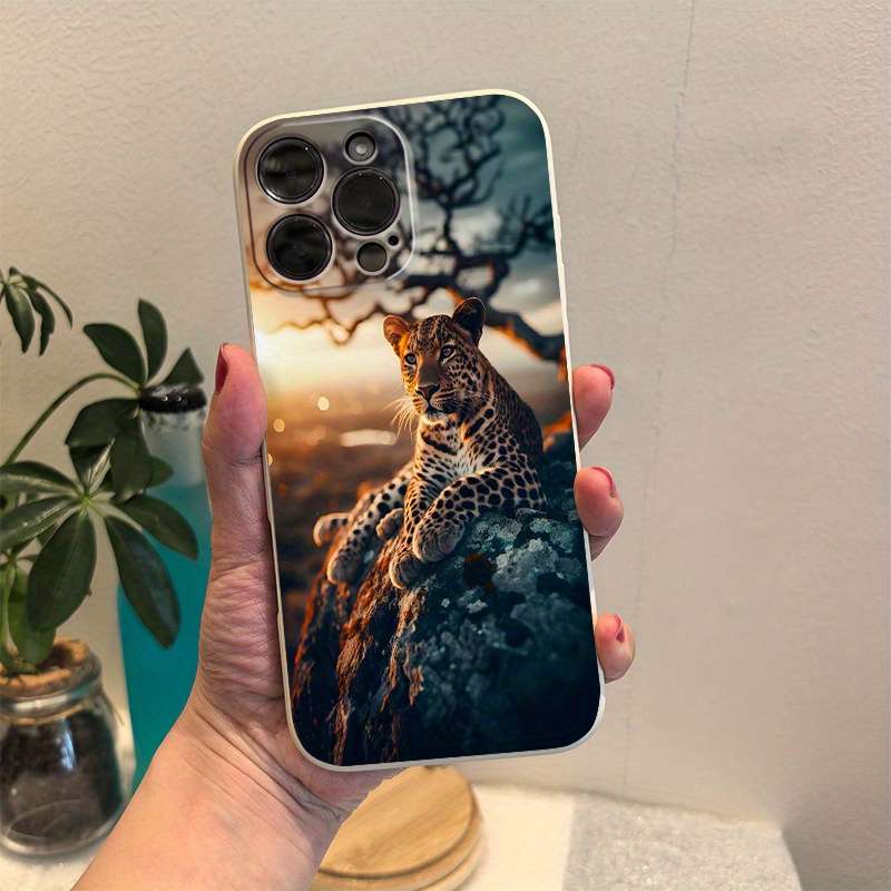 1Pc Blue For iPhone 14 Plus African Savanna Phone Case