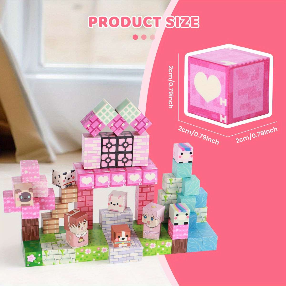 3D Building Model Puzzle Set Quantity 100Pcs