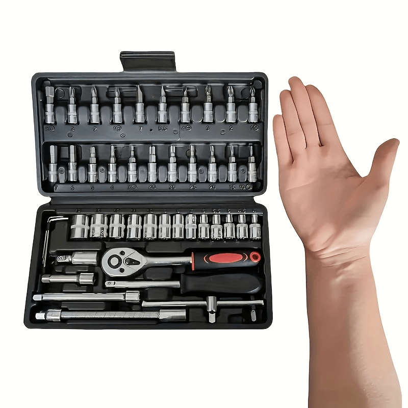 46-Piece Car Repair Tool Kit