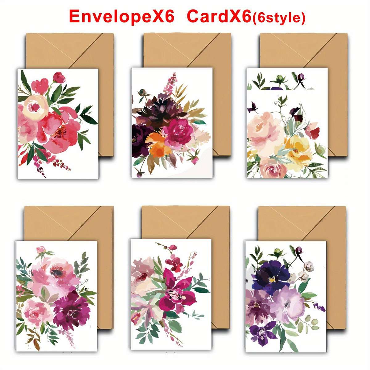 Greeting Cards Quantity 6Pcs