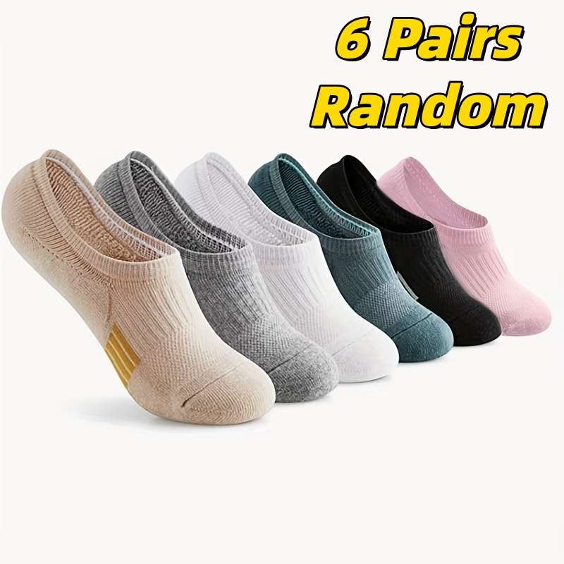 Women S Socks Color 6 Pairs Black Size Onesize