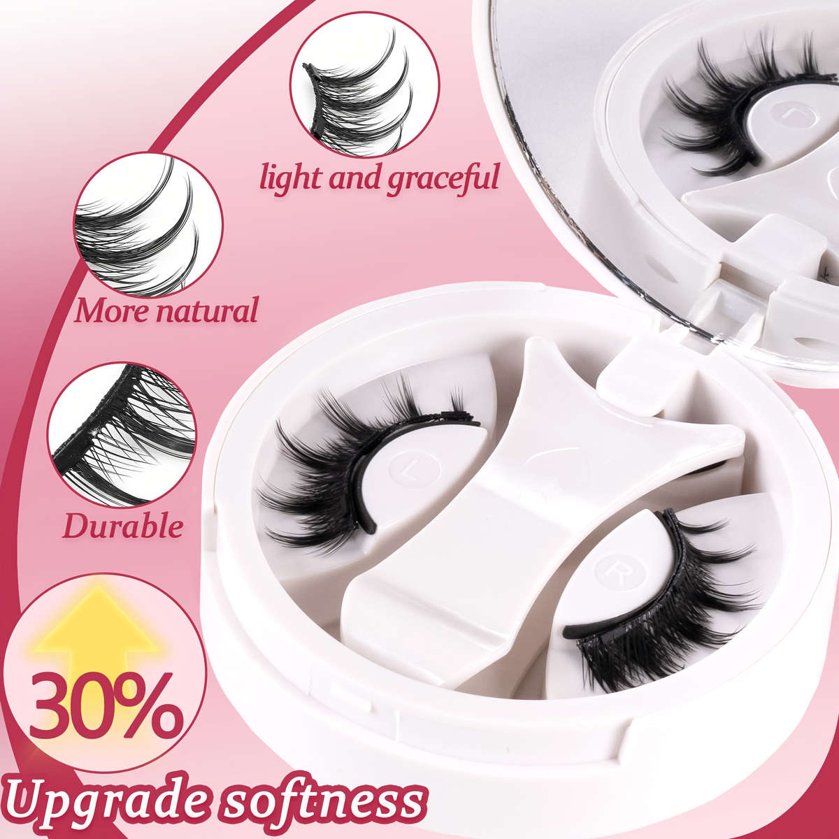 False Eyelashes Color Magnetic Suction Hair A