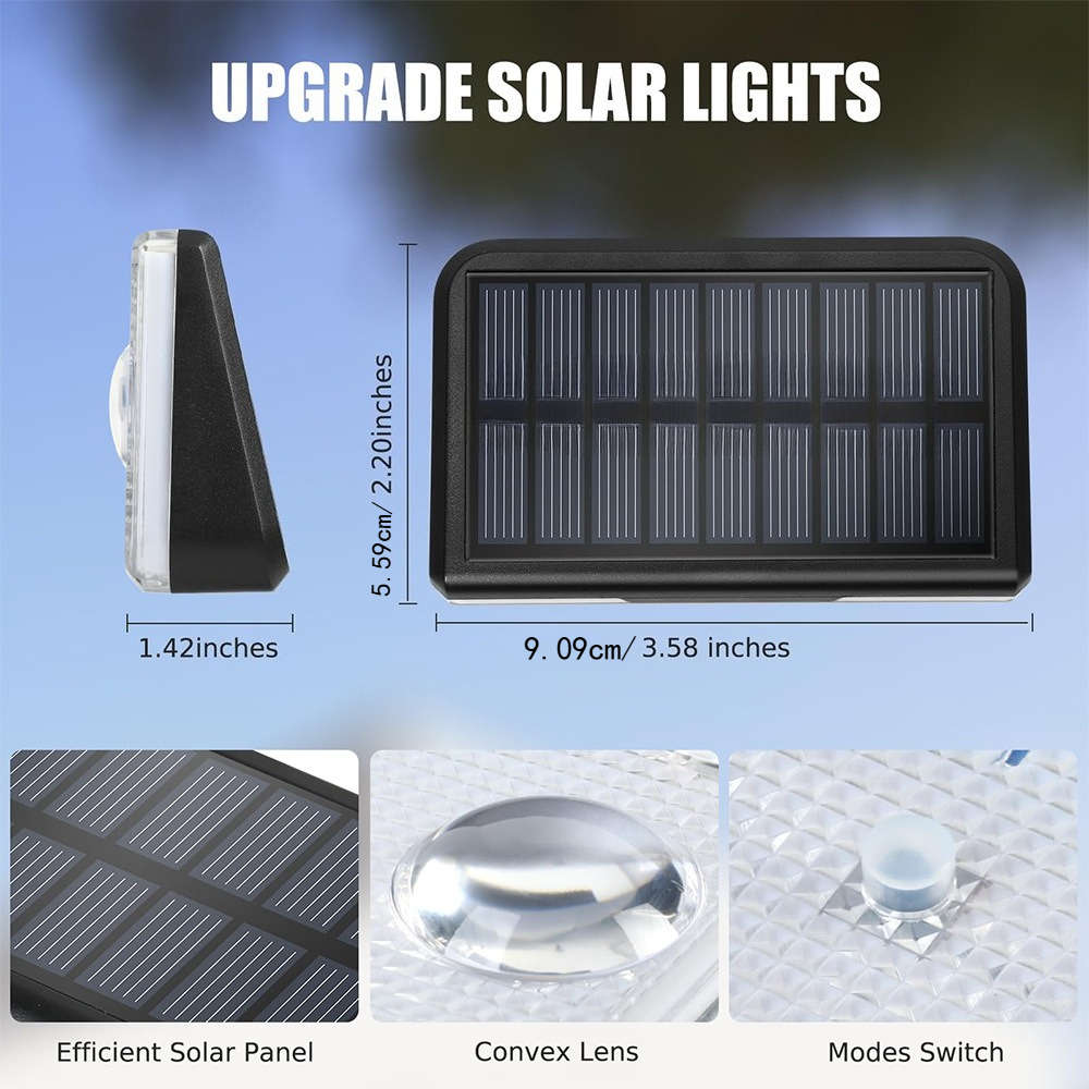 Solar Emergency Lights Color White Light Warm Light 3 Modes
