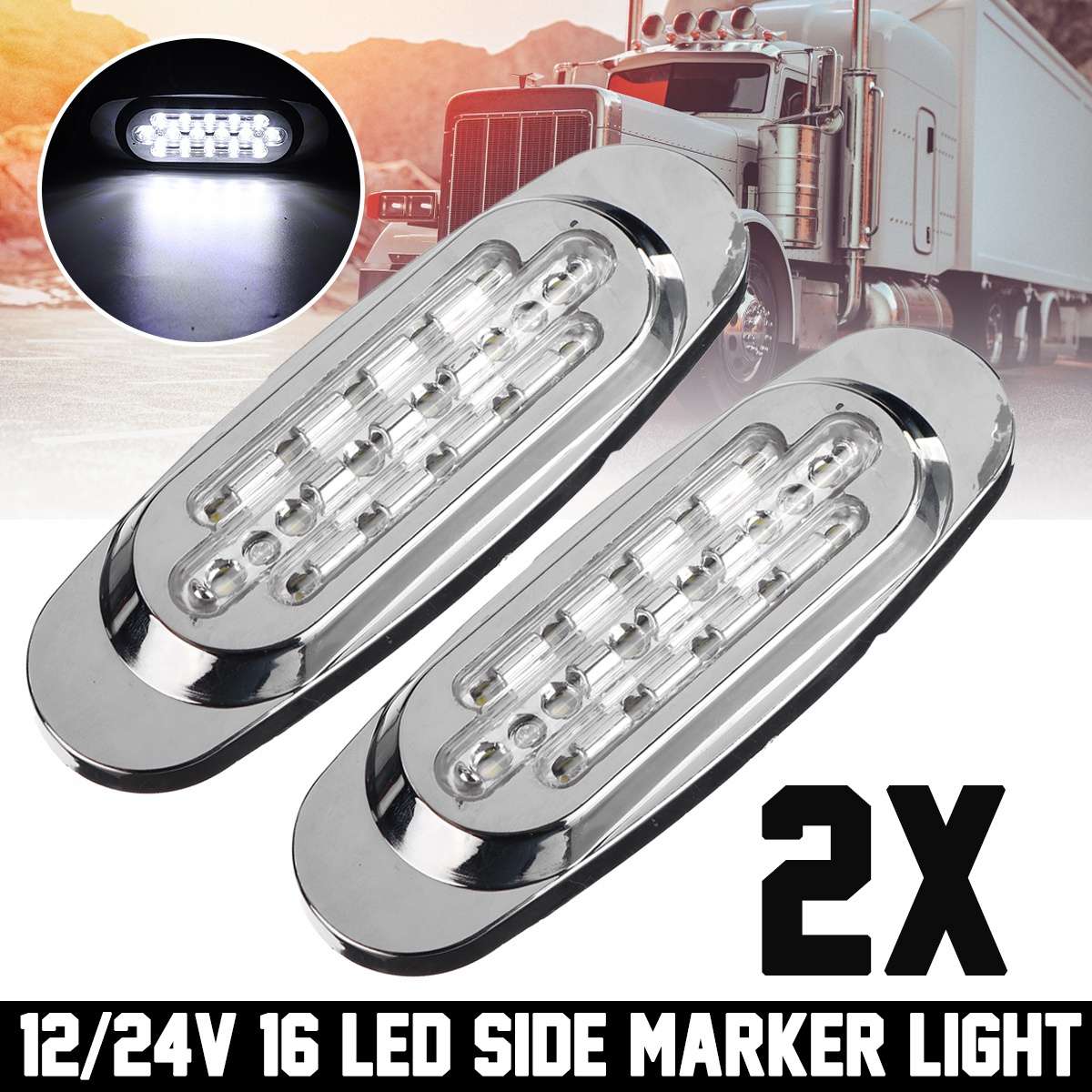 Car Lights Color White Quantity 2Pcs