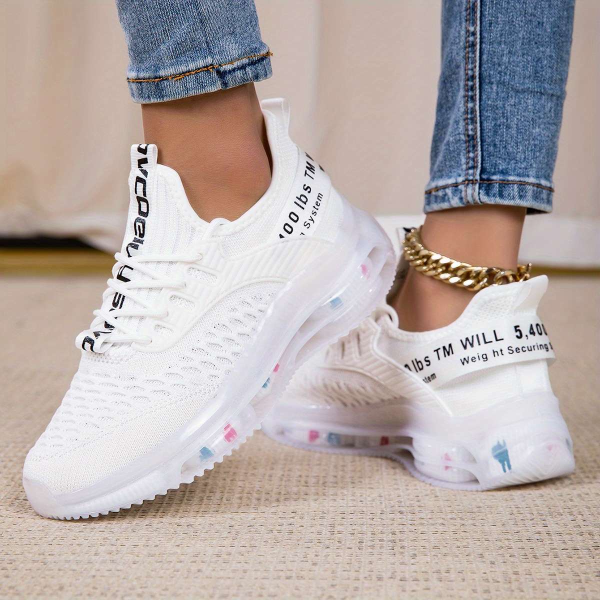 Women S Sneakers Color White Sizeuk 3