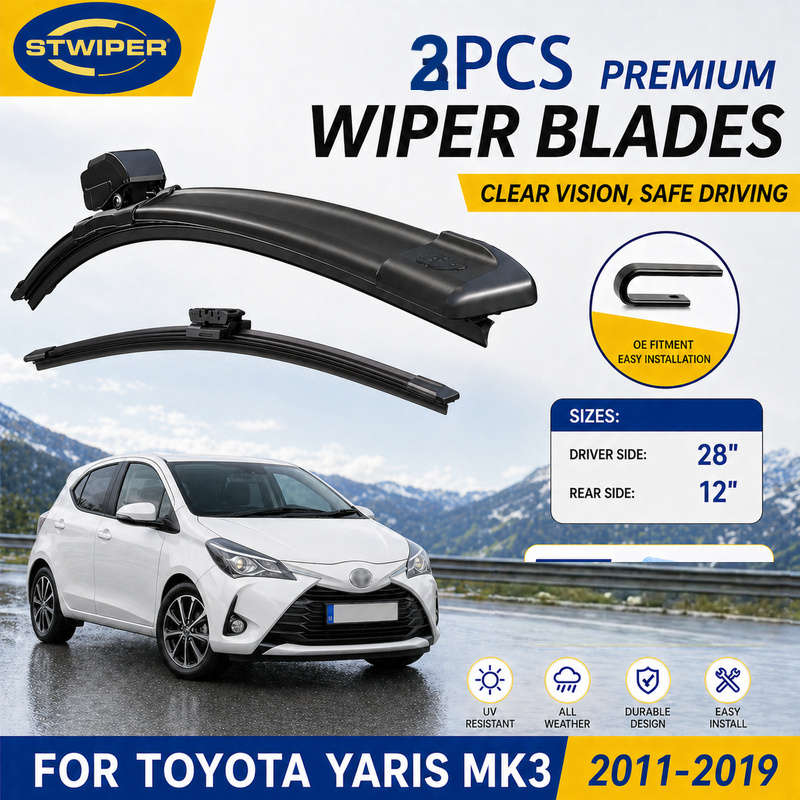 Windshield Wipers Model For 2011 2019 Toyota Yaris Mk3