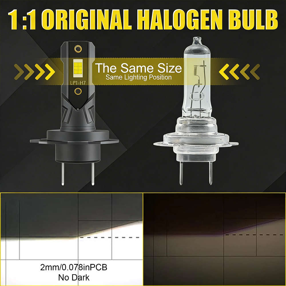 Car Lights Color 2Pcs H7