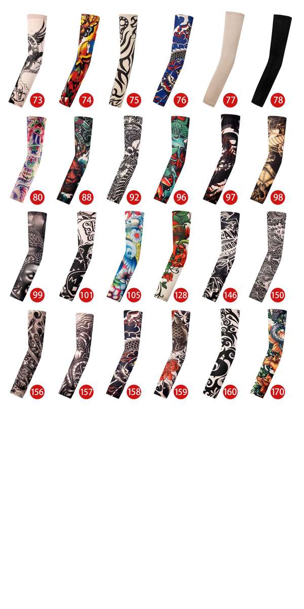 2Pcs Comtable Seamless Tattoo Sleeve