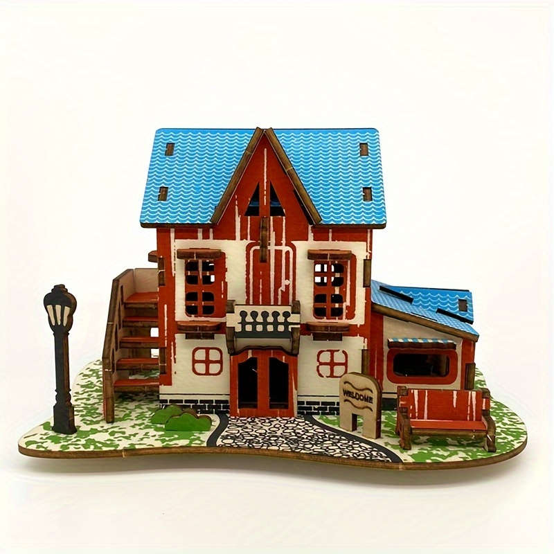 3D Building Model Puzzle Set Model A 01