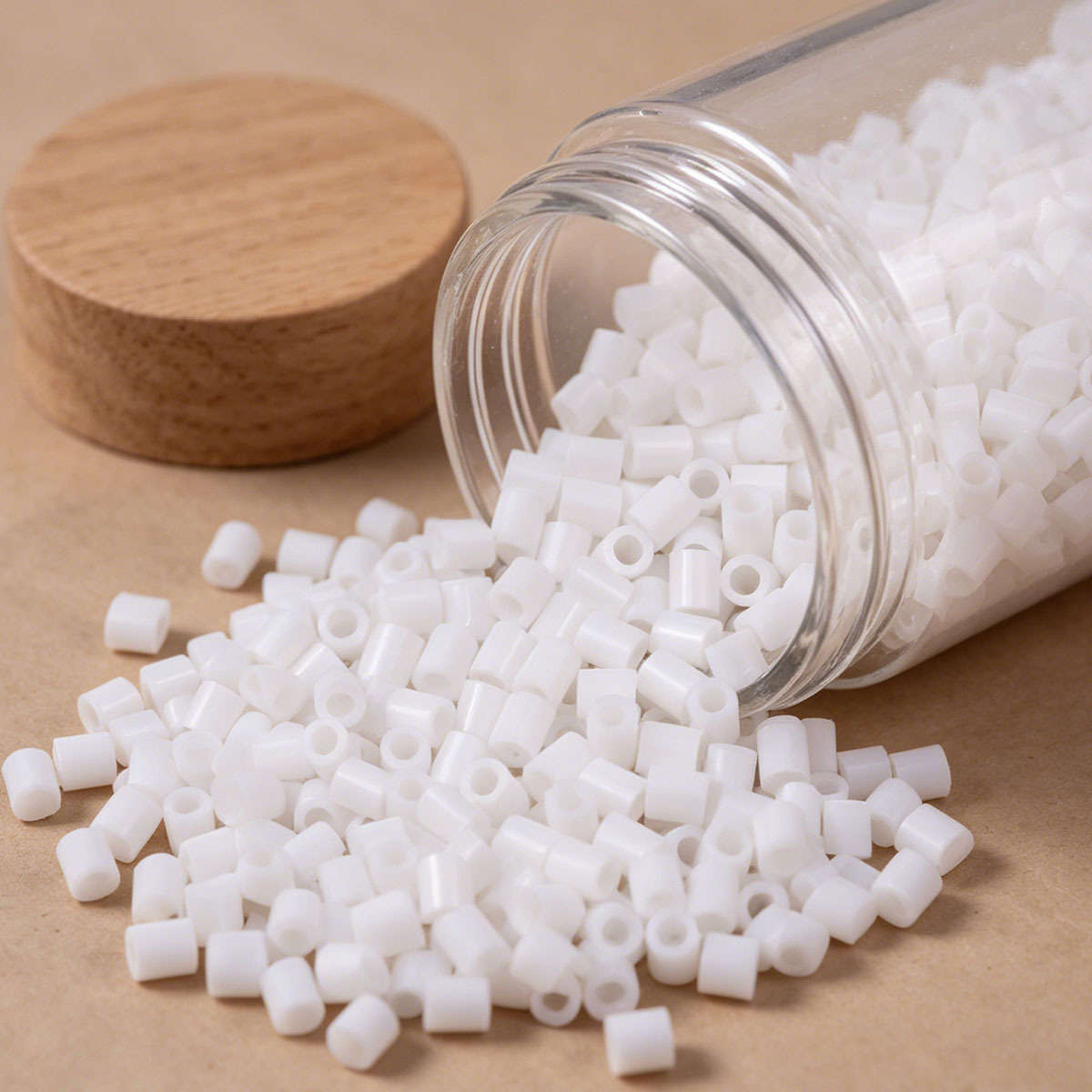 Perler Bead Set White 25G1999Pcs
