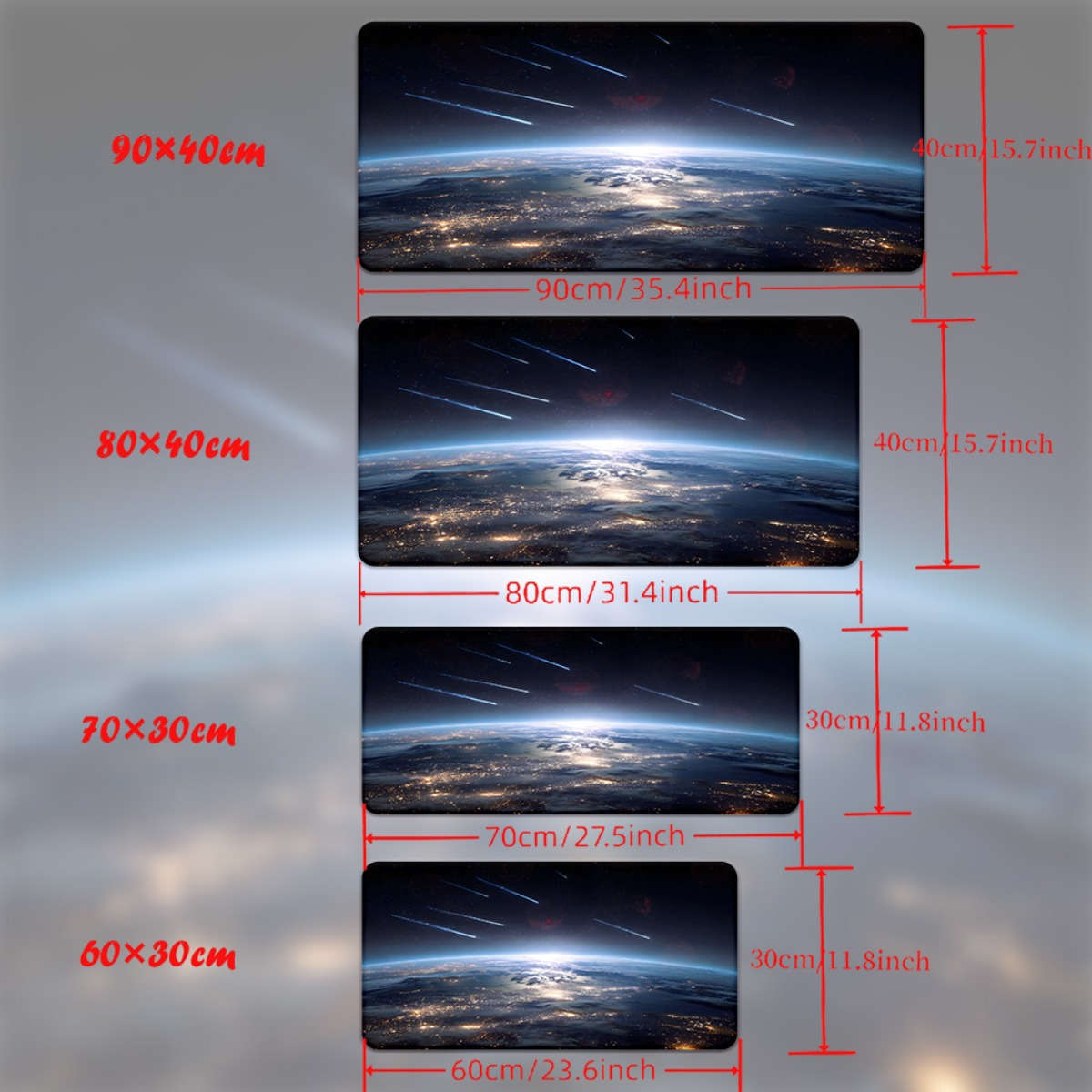 Mouse Pad Size 80X40Cm