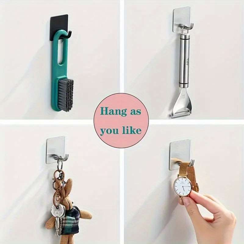 Rustproof Hooks Hooks Kitchen Hooks Adhesive Hooks Quantity 3pcs