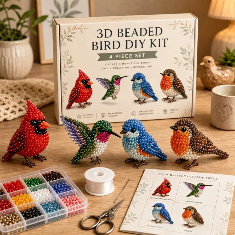 Perler Bead Set Forest Friends 3D Beaded Animal Set