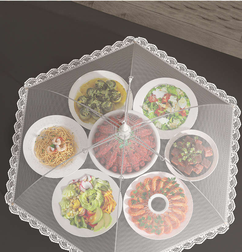 Food Cover Color White  60X40Cm  Rectangular Quantity 3Pcs