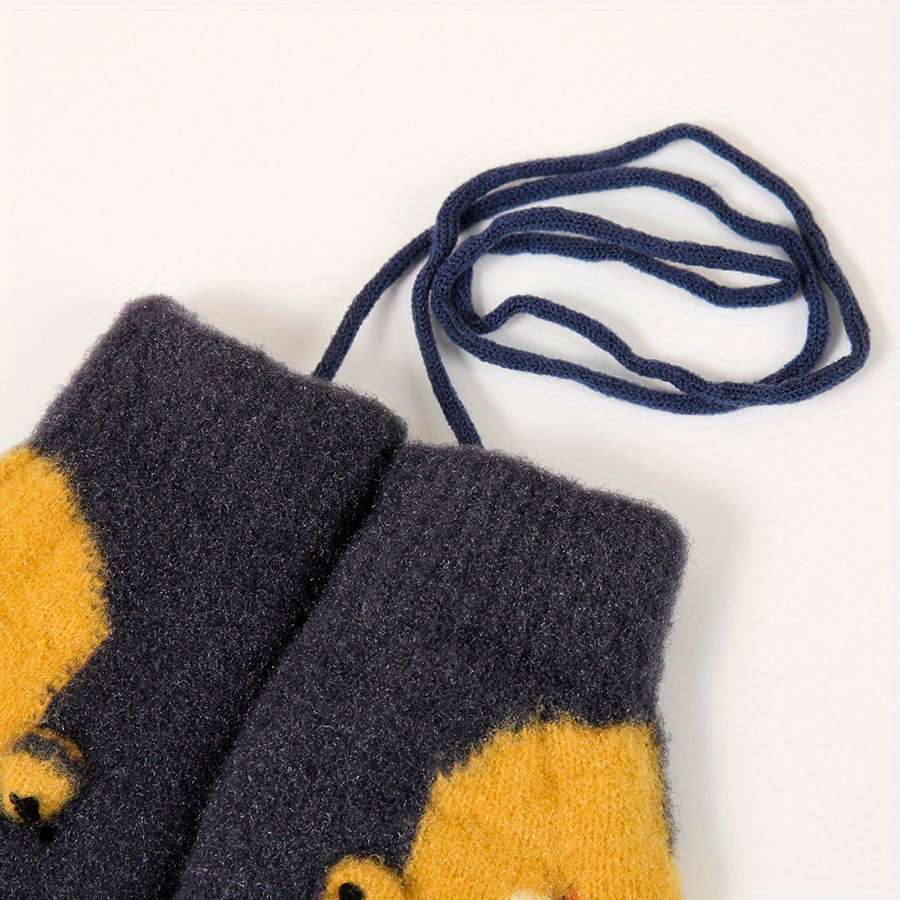 Winter Gloves Color Dark Blue Size 1 To 3Y
