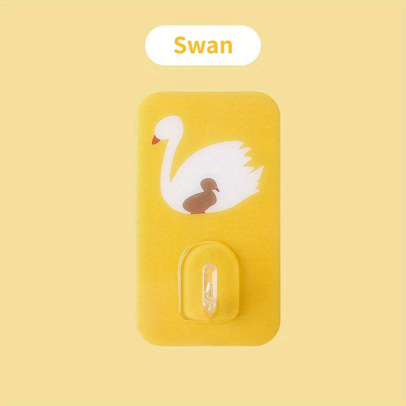 Set Of 5 Adorable Cartoon Wall Hooks That Are Adhesive And Items Random