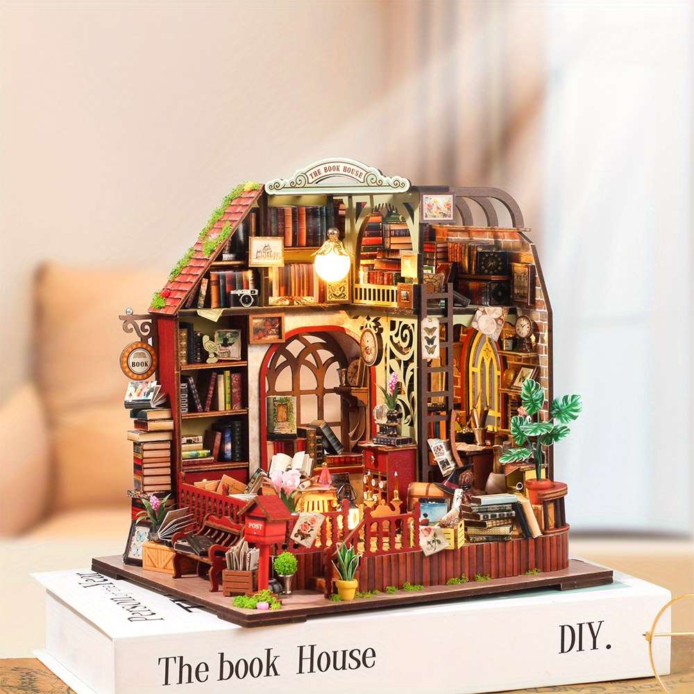 Building Toy Architectural Model Toy Set Style Bookstore