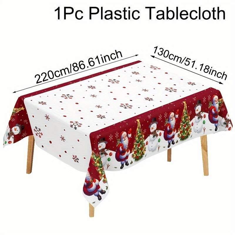 Christmas Tablecloth Color Mixed Color Quantity 2Pcs