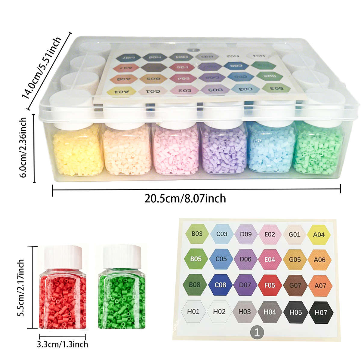 Perler Bead Set Colorful Series