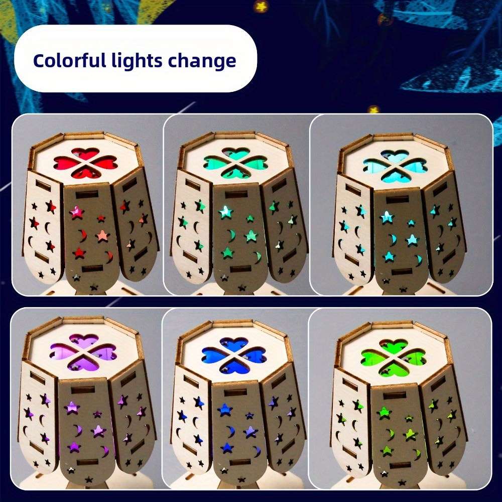 Building Toy Architectural Model Toy Set Color Colorful Desk Lamp