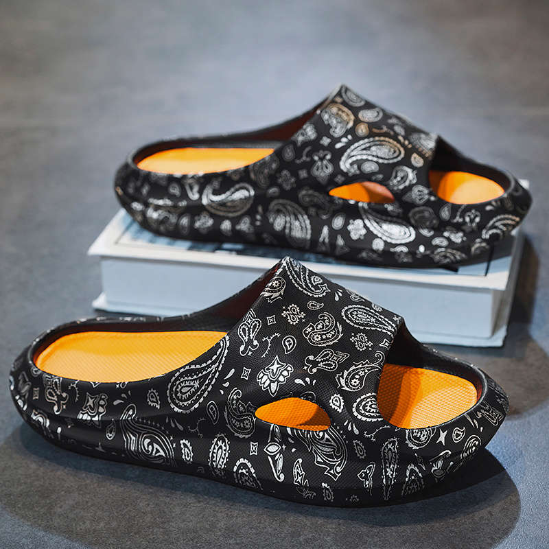 Sandals Color Black Orange Size Uk 7