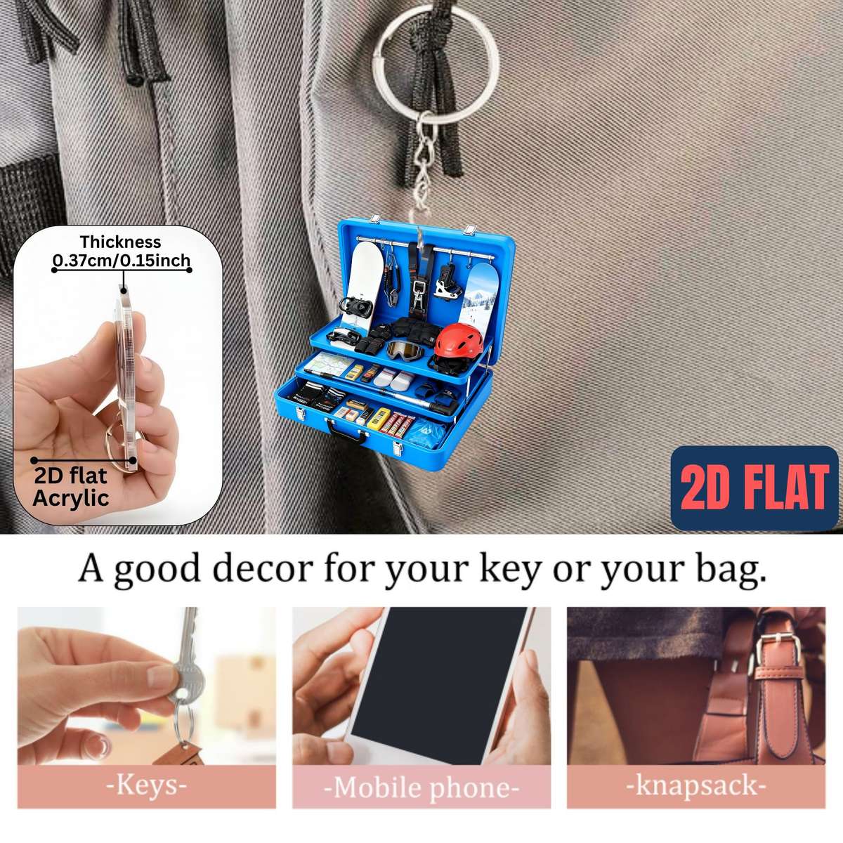 Keychain Ornament Items Orange