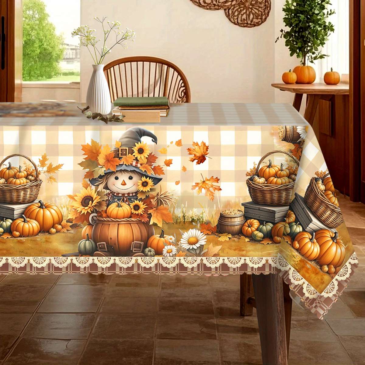 Halloween tablecloth decoration size Rectangle 152.4304.8cm