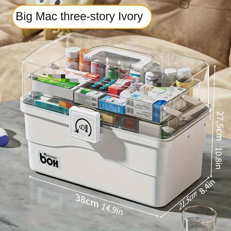 Antibacterial Box Ivory White Big Mac 38*21.5*27.5Cm