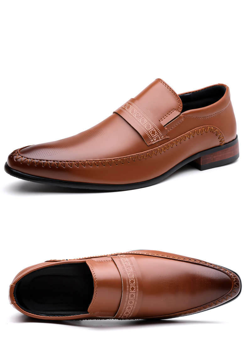 Mens Leather Shoes Color Black Sizeuk 5