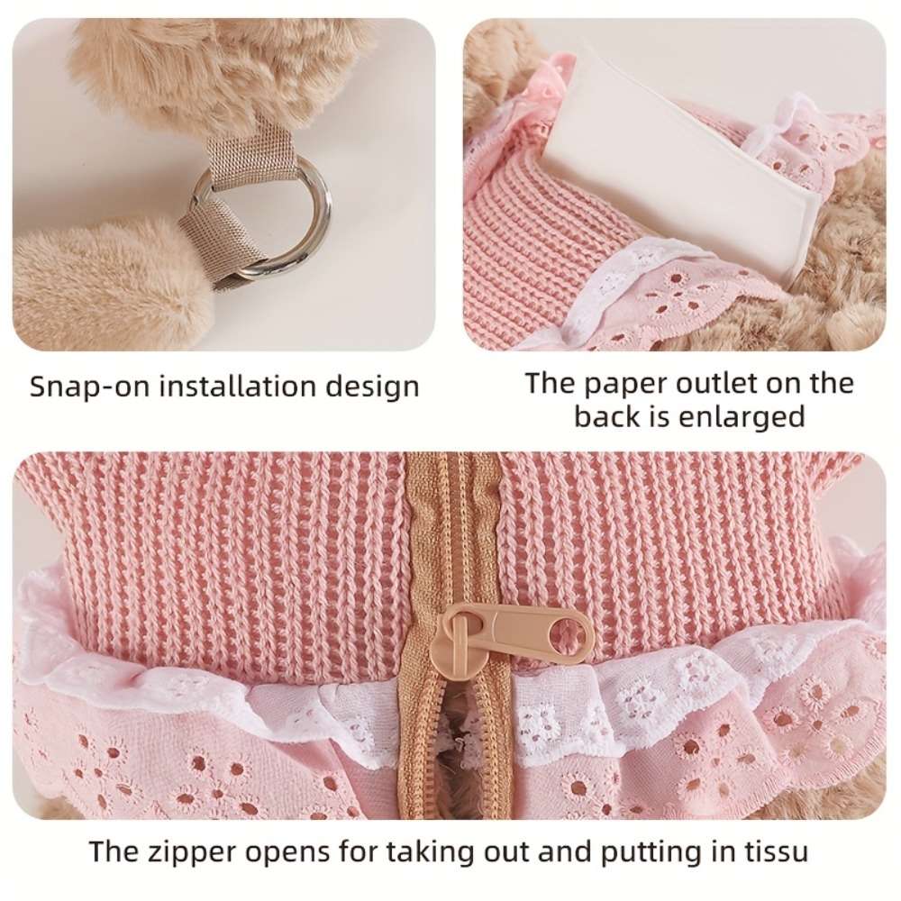 Car Tissue Box Color Pink Bear Items Tissue Box