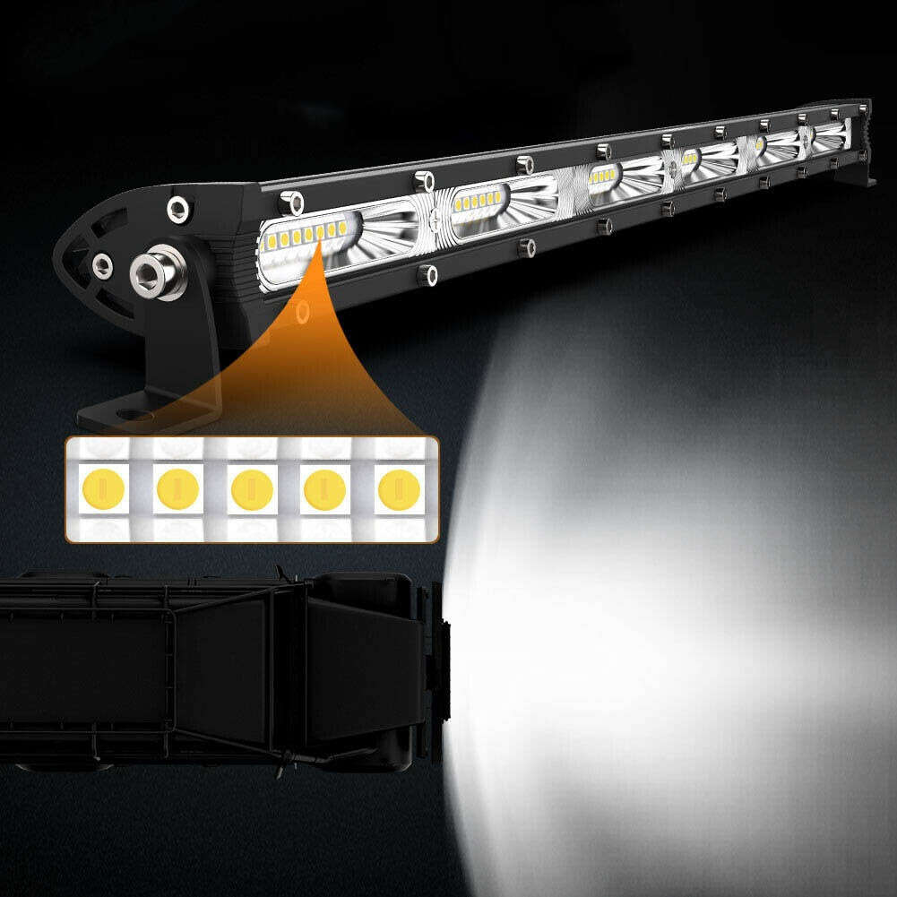 1pc 50cm LED Light Bar 180W Offroad Work Lamp Single Row 6000K White Light Die-C