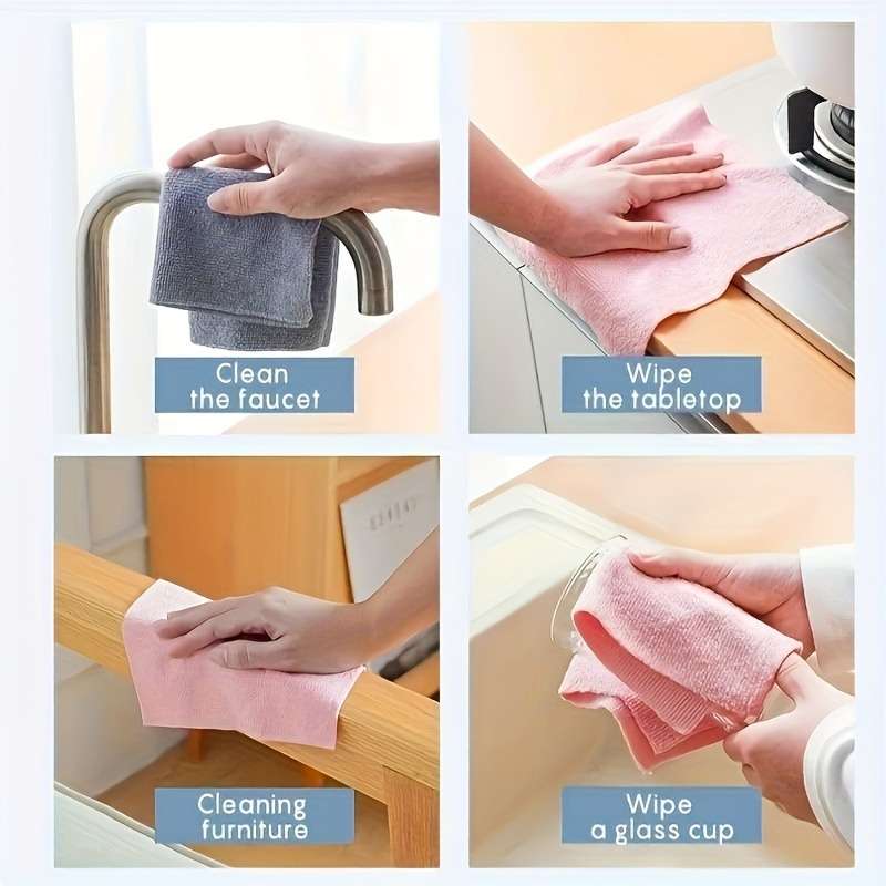 Rag Color Pink Blue And Green Quantity 3 Rolls