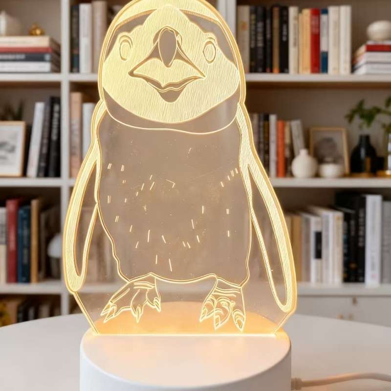 Night Light Style Monochrome Warm Light White Base