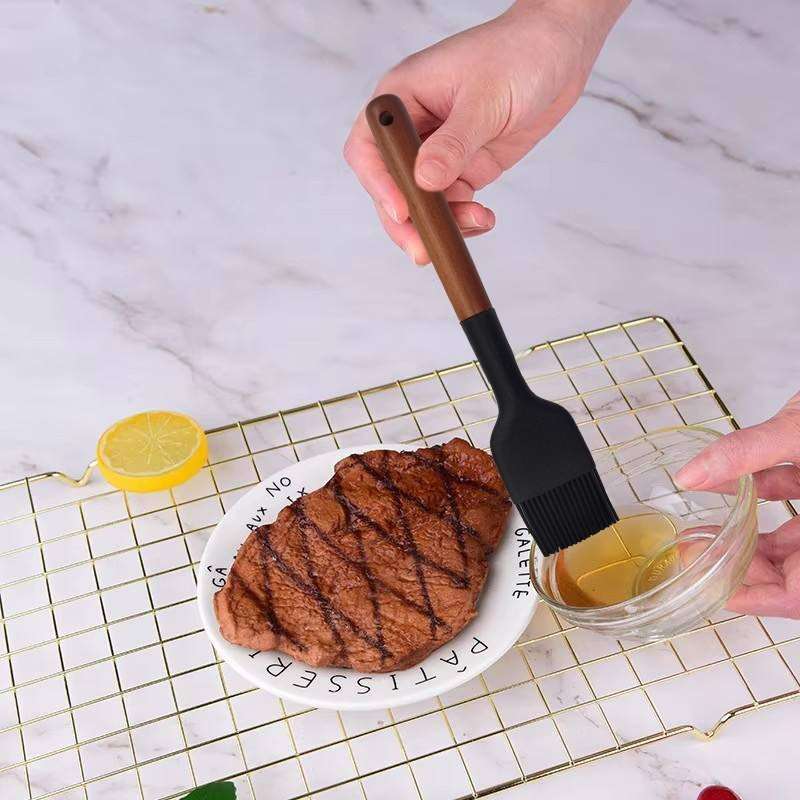 Baking Brush Color Blackwooden Handle Large Oil Brush