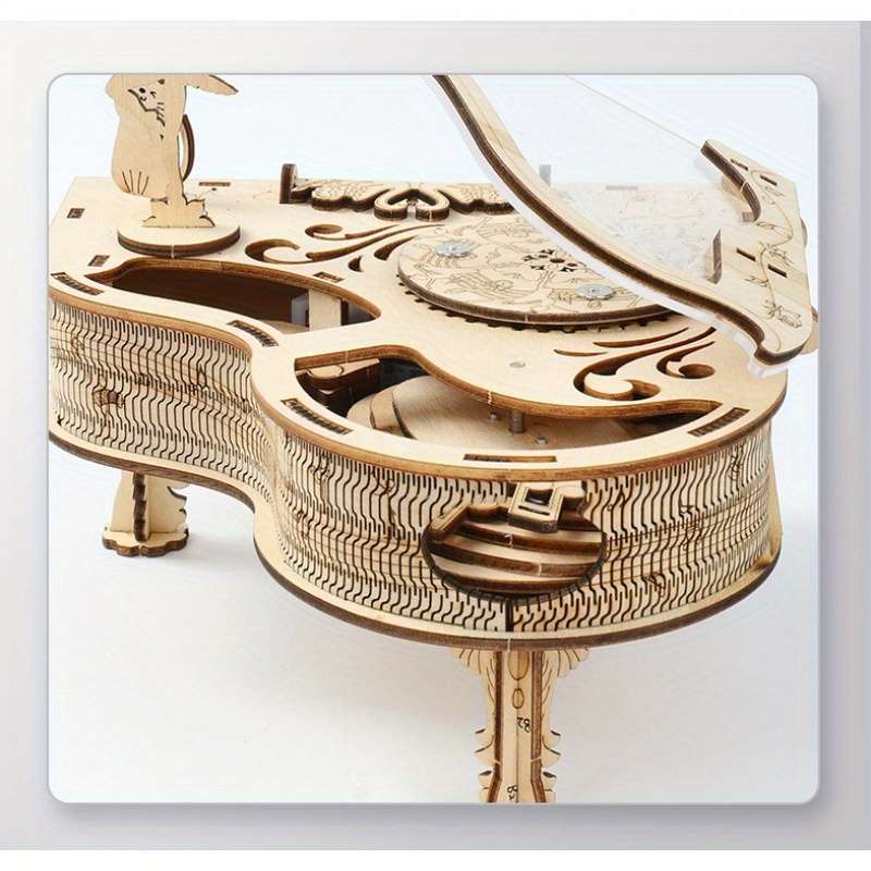 3D Puzzle Musical Instrument Model Color Piano Music Box